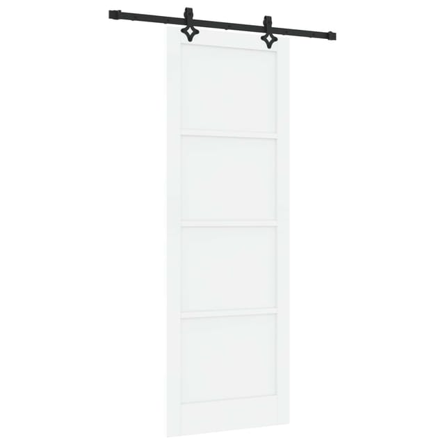Vidaxl Sliding Door Orkdal White 83 X 232 Cm Solid Pine Wood