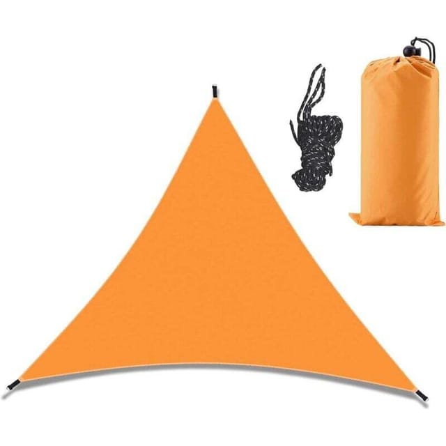 3x3x3 M Dreieckige, Wasserdichte Markise Zum Schutz Vor Sonne Und Wind Für Garten Und Terrasse - Kzq