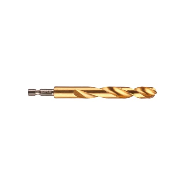 Milwaukee Shockwave Metallbohrer Hss-g Red Hex Titan 1/4" 12,0 X 127 Mm, Hss-tin - 1 Stk.