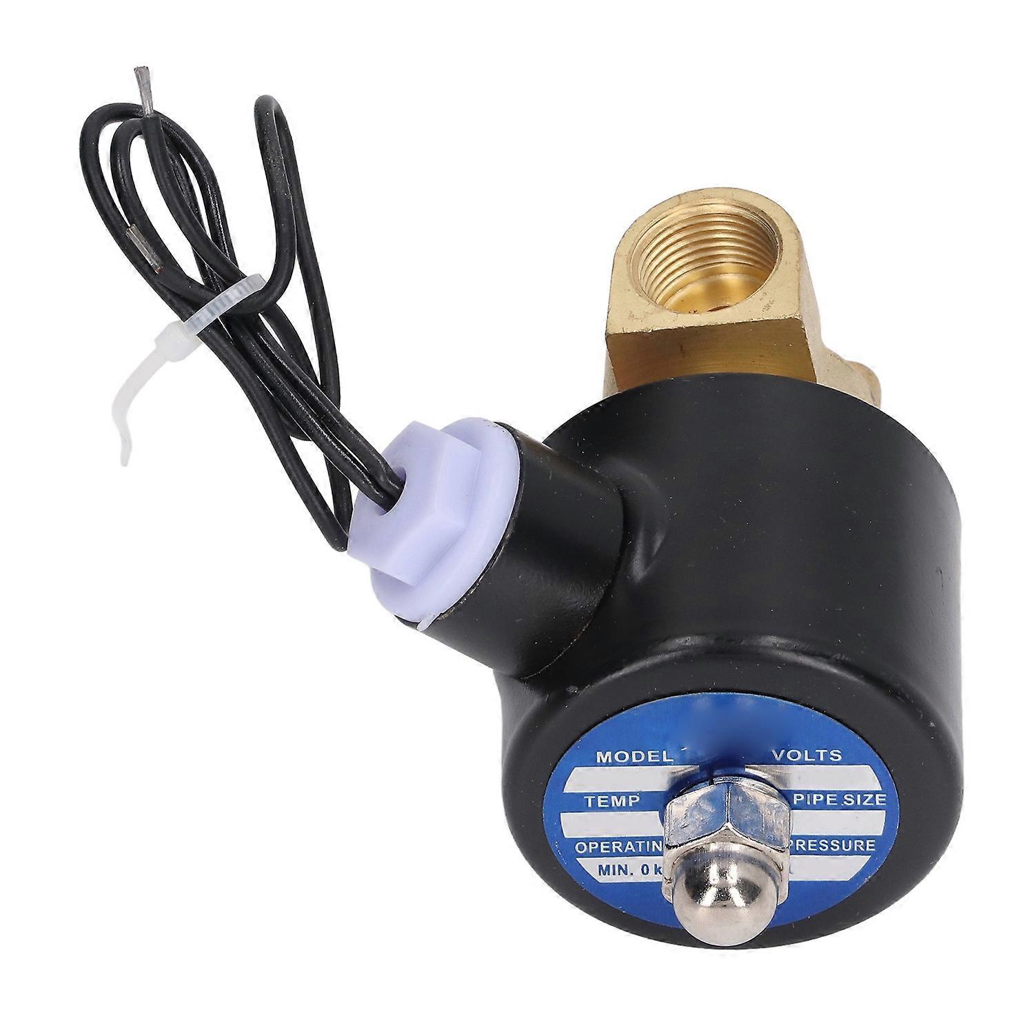 Magnetventil 2w, Normalerweise Geschlossen, Messing-kupferkernspule, Elektrisches Magnetventil Für Wasser, Gas Und Öl, 3
