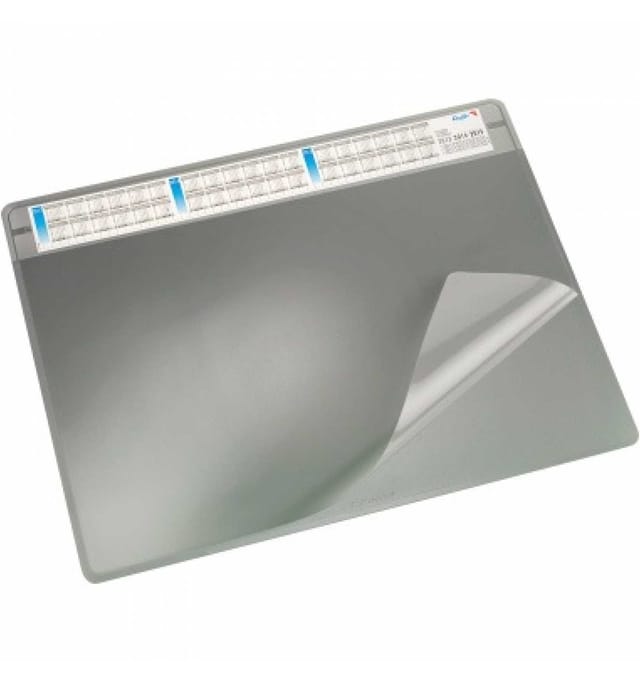 Läufer Schreibunterlage Läufer Durella Soft 65 X 50 Cm (b X H) Mit Folienauflage Kunststoff Grau