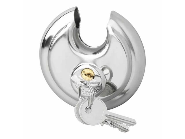 Vorhängeschloss Proplus Discus Gehärteter Stahl 90 Mm 2 Schlüssel