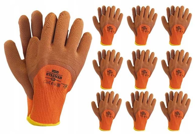 Arbeitshandschuhe / Isoliert / Orangebraun / Größe: 10 - Xl / Rtasmanpbr 10 - 10 Stück.