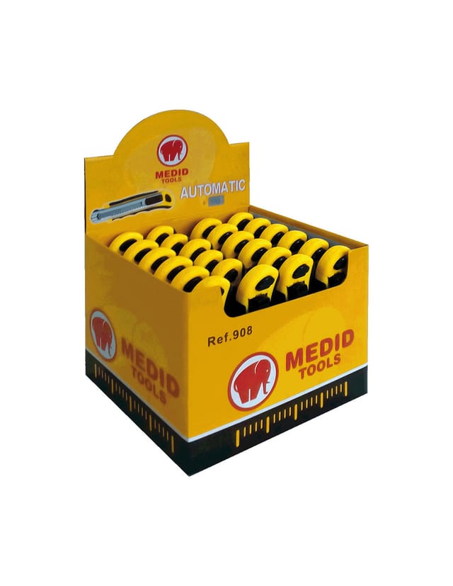 Cutter Medid Aus Abs + Elastische Nachfüllpackung Autom 18mm 8 Klingen - 908