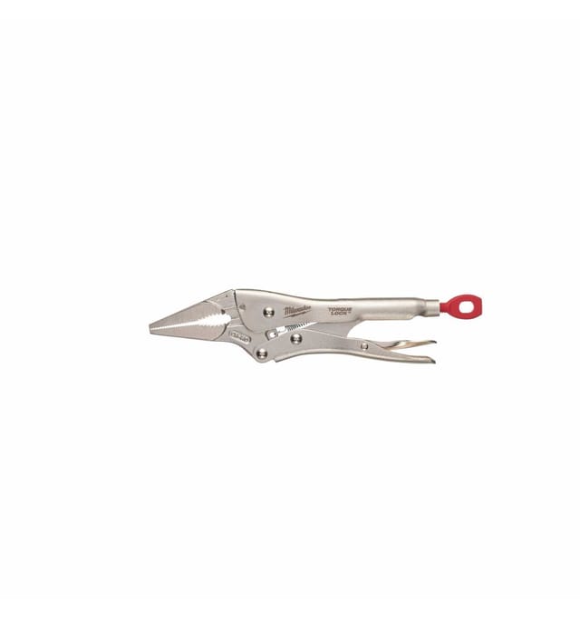 Milwaukee Langbeck-gripzange Torque Lock Mit Geraden, Langen Backen 230 Mm Lang, Spannweite 76 Mm