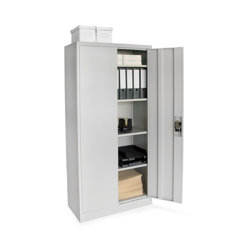 rikta Metallschrank, (BxHxT): 80 x 168 x 40 cm, 4 Einlegeböden - grau Bild 2
