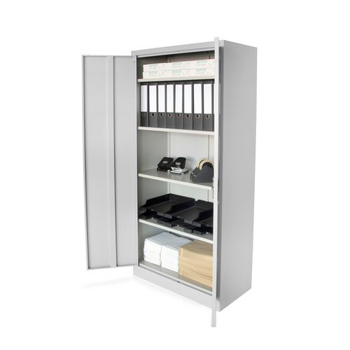 rikta Metallschrank, (BxHxT): 80 x 168 x 40 cm, 4 Einlegeböden - grau Bild 3