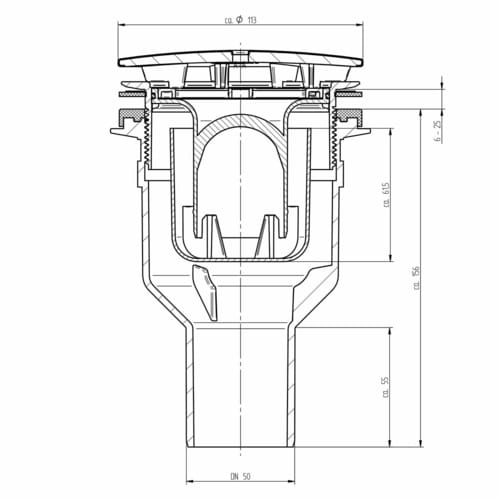 Schulte Duschwannenablauf senkrecht Ø 90 mm