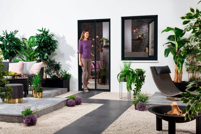 Alu-Türrollo Bausatz "SMART" 125x220 cm in Anthrazit
