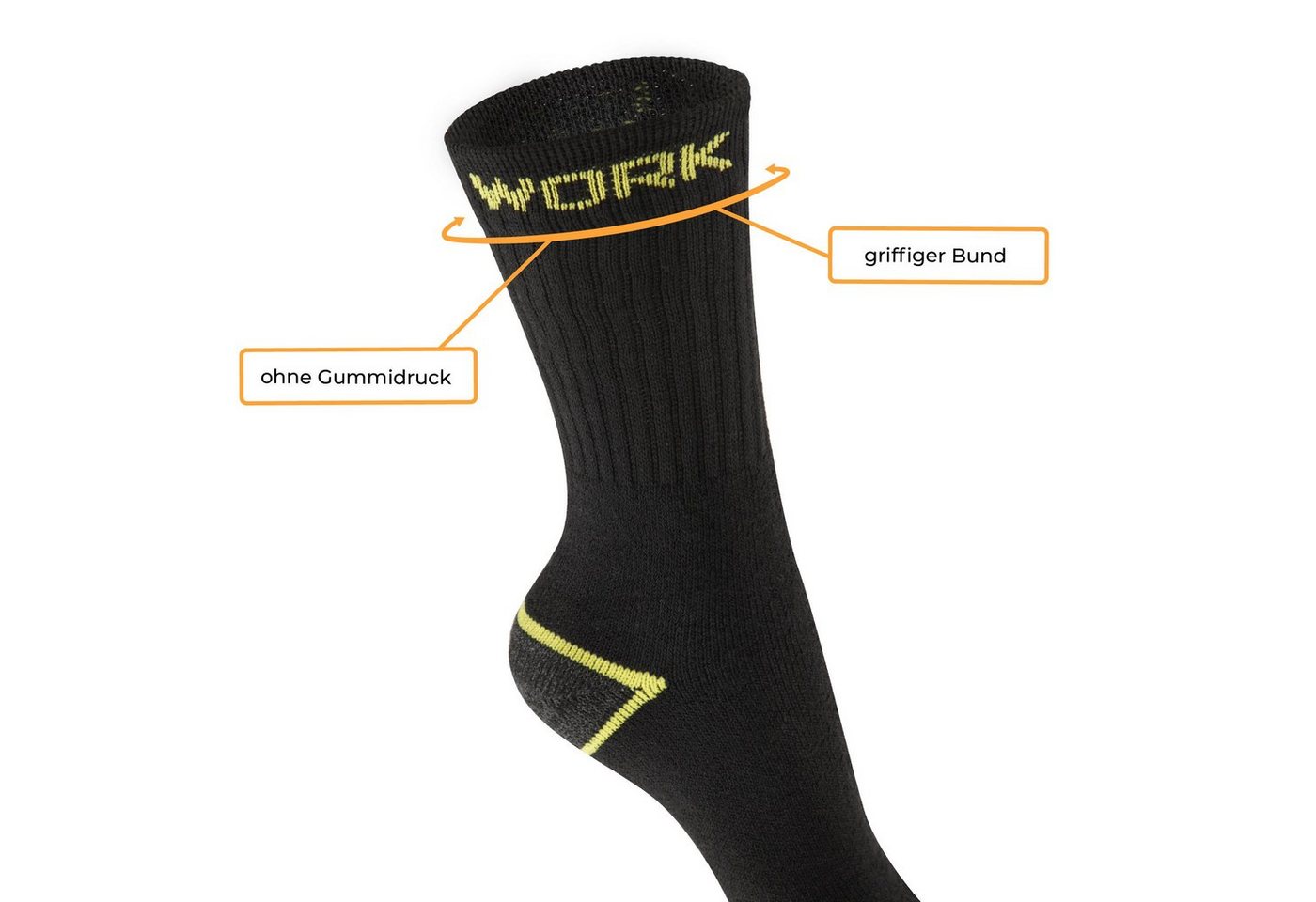 hemmy Fashion Arbeitssocken WORK Socken (5-20 Paar) (5-Paar) Herren Arbeits- und Outdoorsocken, Funktionssocken Bild 4