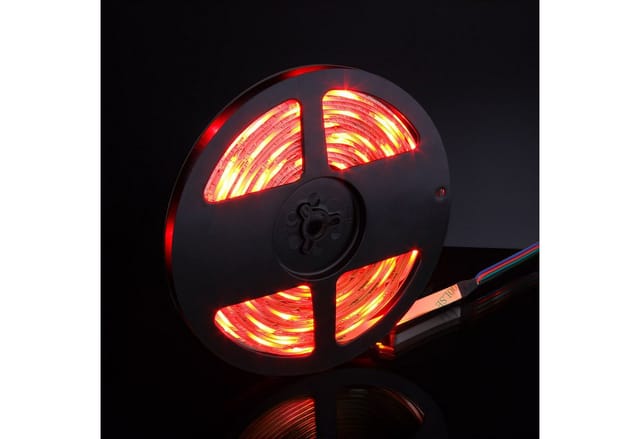 EAXUS LED Stripe - IP65 Wasserfeste LED Lichterkette. RGB Bunt, Licht Band, 4 Farbwechselprogramme, Dimmfunktion, Fernbedienung