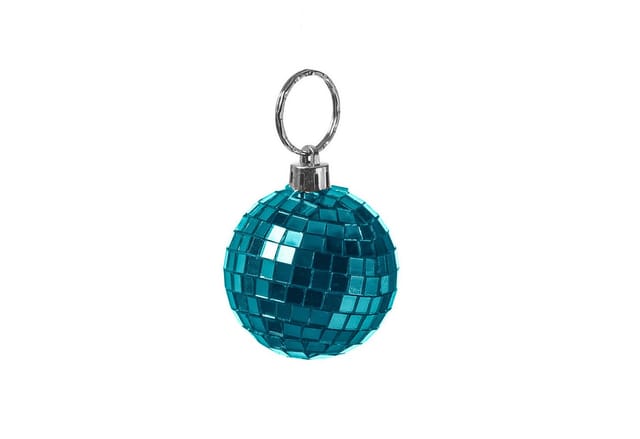 SATISFIRE Discolicht Spiegelkugel 5cm Mini Discokugel coole Party Disko Deko blau