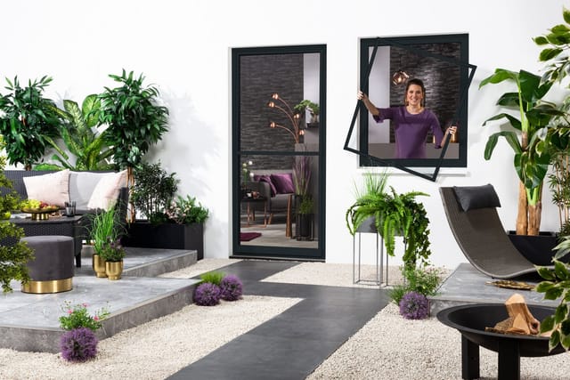 Fensterbausatz "MASTER SLIM" 100x120 cm in Anthrazit