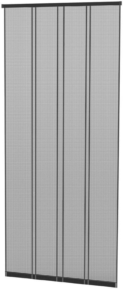 Klemm-Lamellenvorhang "COMFORT" 100x220cm Braun / Anthrazit