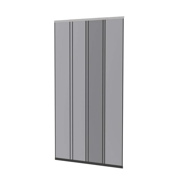 Teleskop-Lamellen-Vorhang "FAST" 100x220cm Schwarz