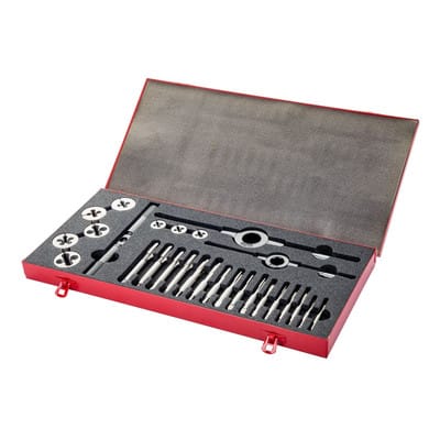 Gewindeschneidzeugsatz Hs-4m M5-m12 32tlg.hss Metallkass. Dormer