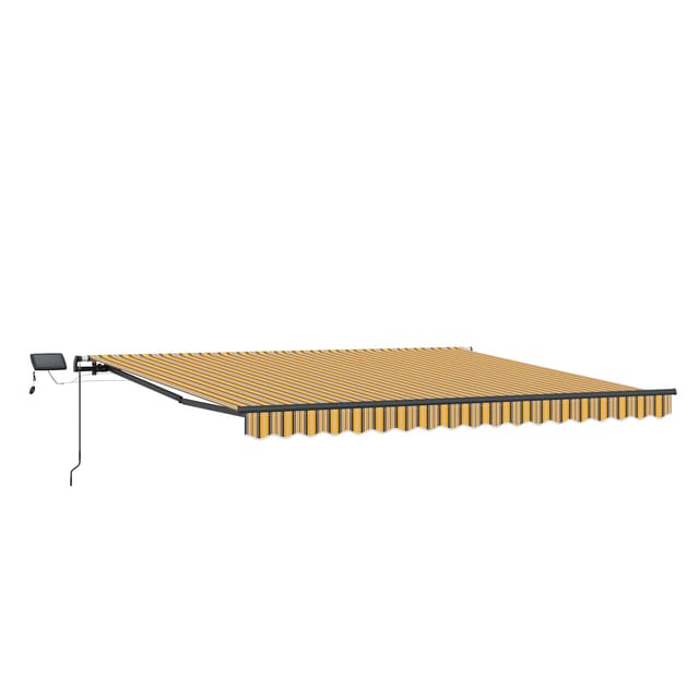 Einziehbare Markise Mehrfarbig 450 X 350 Cm Stoff Vidaxl