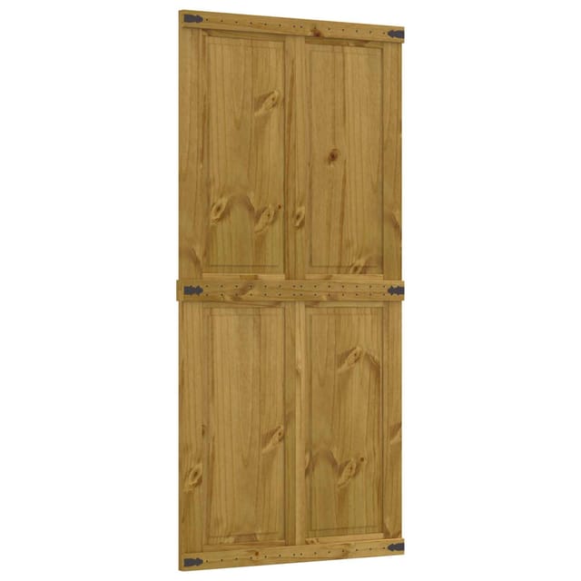 Vidaxl Barn Door Corona Honey Brown 100 X 210 Cm Solid Pine Wood