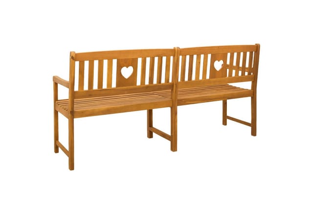 Vidaxl Outdoor Bench Natural 180 X 55.5 X 90 Cm Solid Acacia Wood