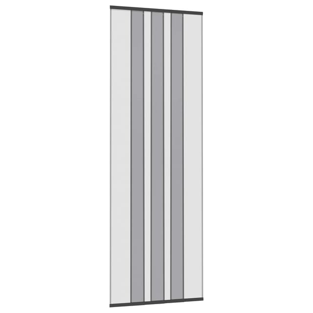 Vidaxl Insect Door Screen With Mesh Curtain Black Polyester