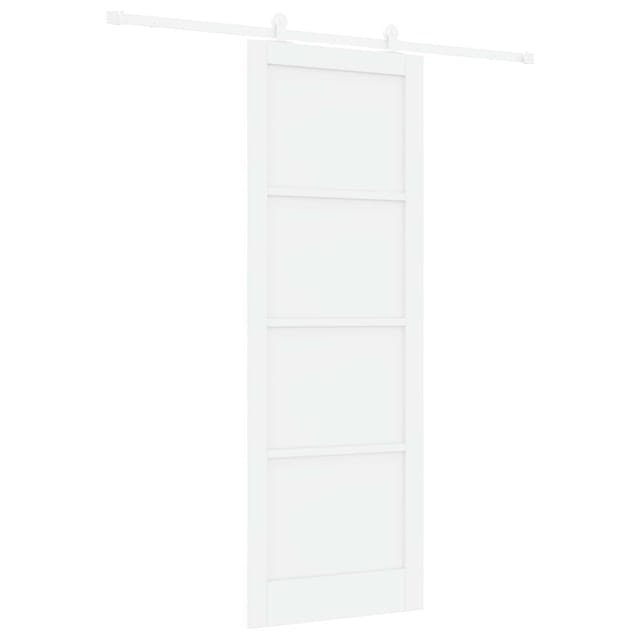Vidaxl Sliding Door White 83 X 232 Cm Solid Pine Wood