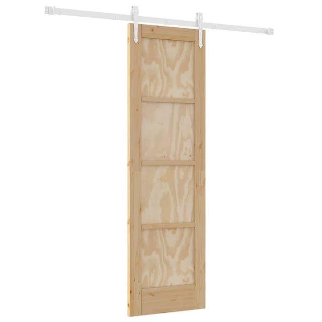Vidaxl Sliding Door Orkdal Natural And White 61 X 198.5 Cm