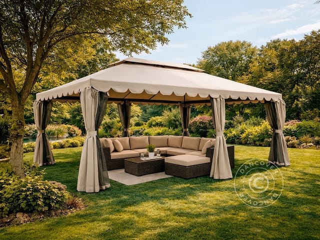 Pavillon Osiris 3x6m, Dunkelbeige - Dancover