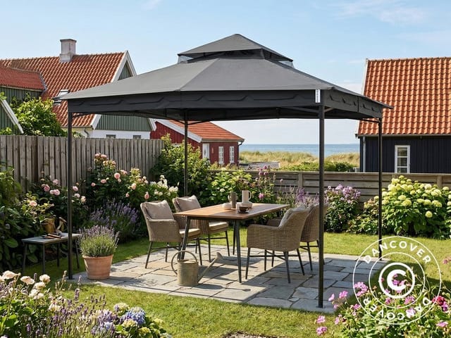 Pavillon Horus, 3,4x3,4m, Grau - Dancover