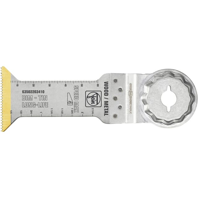 Fein Sägeblatt E-cut Bi-metall Mit Tin-beschichtung, Länge 78 Mm, Breite 42 Mm, Ve 1