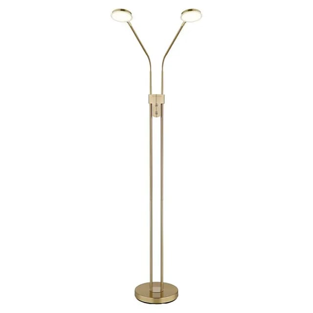 Led Stehlampe Stehleuchte Wohnzimmerlampe Touchdimmer Messing Acryl H 173 Cm