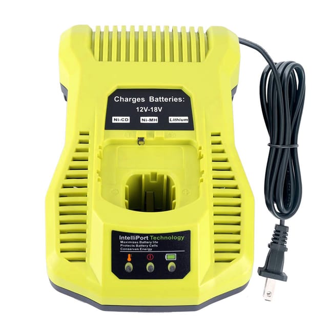 P117-ladegerät, Kompatibel Mit Ryobi 12 V, 14,4 V Und 18 V Lithiumbatterien Und Nimh-nicd-akkuladegeräten