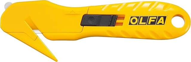 Olfa Sk-10 Sicherheitsmesser Mit Verdeckter Klinge - Rostfreier Stahl - Maximale Sicherheit - Beidhändiger Gebrauch