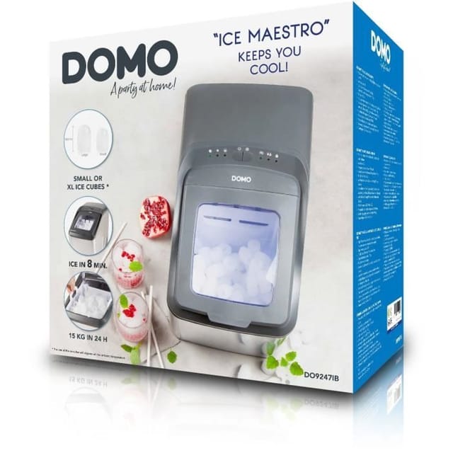 Domo Do9247ib Pro Eiswürfelmaschine Für Getränke, 15 Kg Eiswürfel In 24 Stunden, Größen S Und L