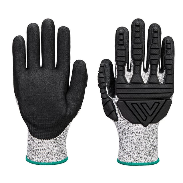 Gant Tpv Impact Anti-cut Farbe: Grau/schwarz Größe M - Portwest