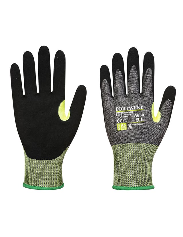 Gant Anti-cut Mit Schaumüberzug Aus Nitril Vhr15 Farbe: Grau/schwarz Größe S - Portwest
