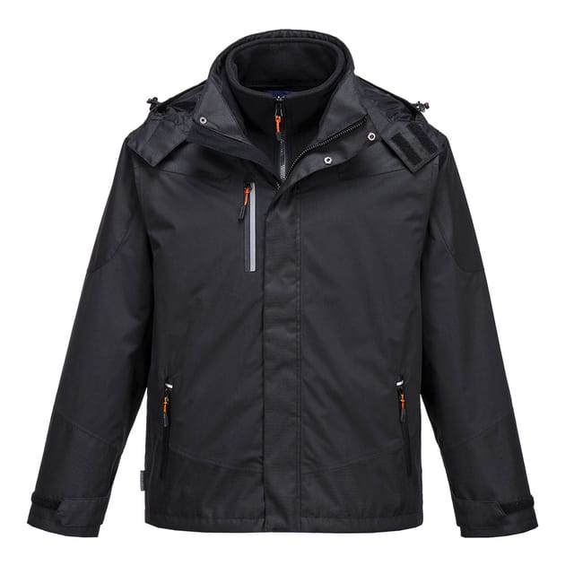 3-in-1 Parka Radial Farbe: Schwarz Größe 4xl - Portwest