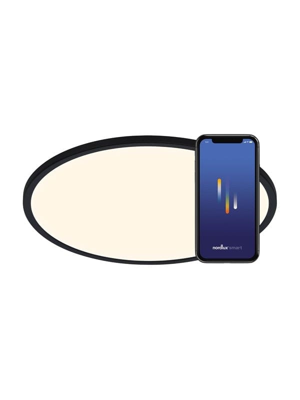 [gebraucht] Nordlux Led Deckenleuchte Oja Deckenlampe Deckenlicht Lampe Smart Schwarz Ø6872 B-ware