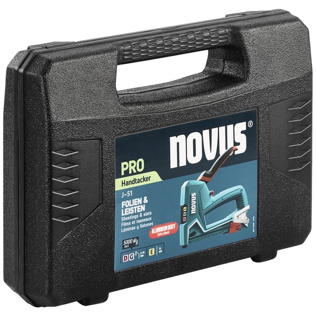 Handtacker Novus J-51 Ergonomischer Griff Sicherheitsverriegelung