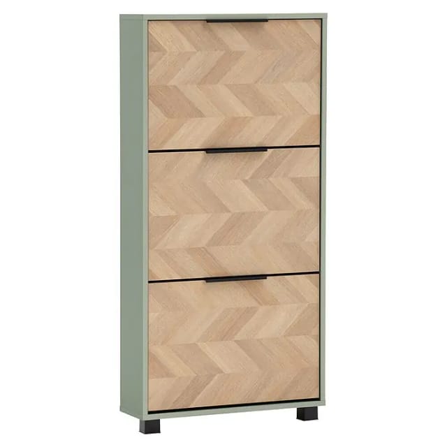 Schildmeyer Piazza Schuhschrank (L x B x H: 19,5 x 59,8 x 124,5 cm, Pistazie, Anzahl Fächer: 3 Stk.)