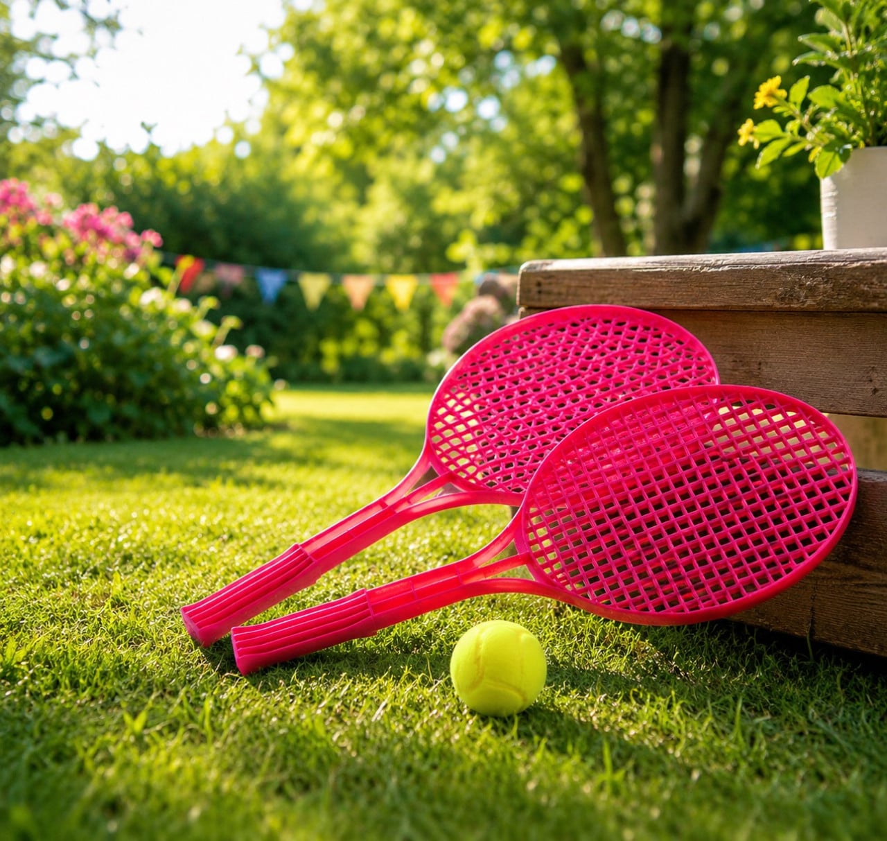 Adriatic Tennis-Set rot 52 cm Bild 2