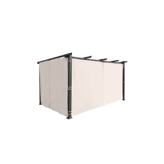 Jet-Line Seitenvorhang Beige für Pavillon Luxor/Kairo 2 Stück je ca 3 Meter