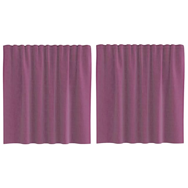vidaXL Voile Vorhänge mit Schlaufen 2 Stk Lila 140x140 cm 4102291