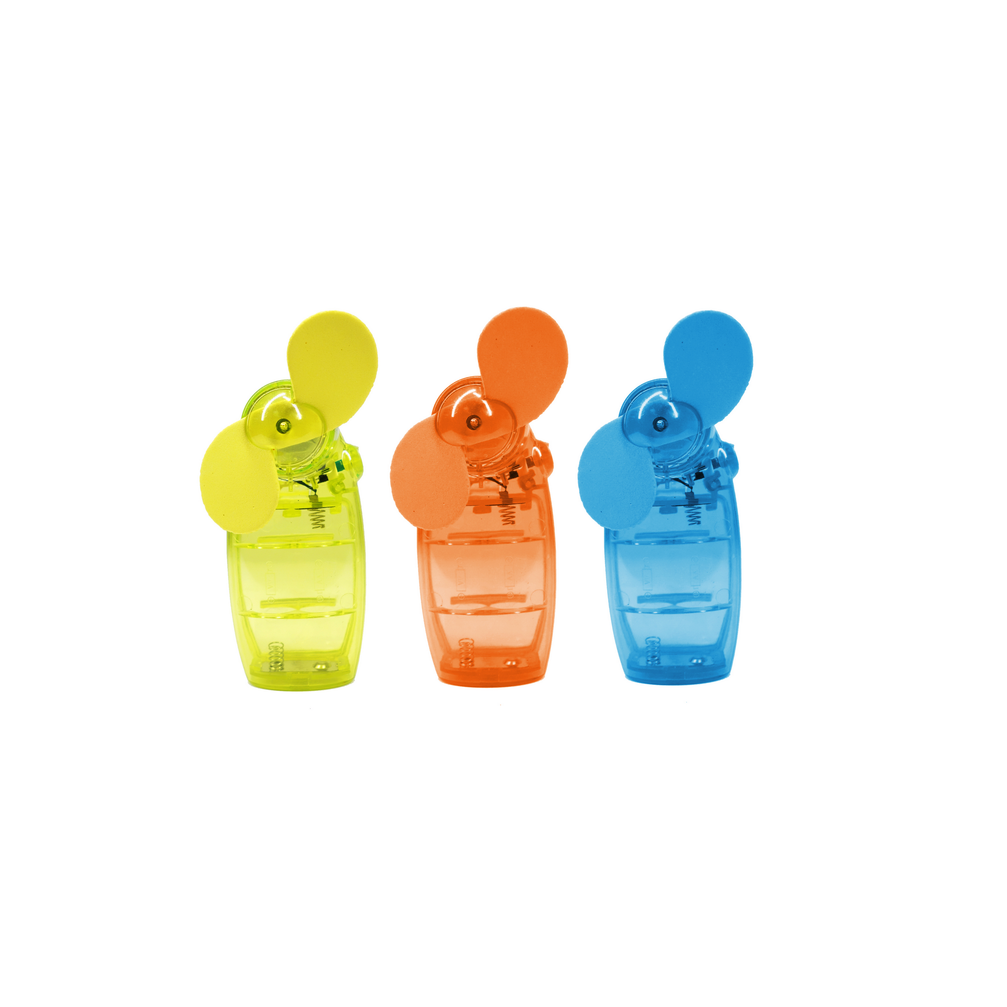 Mini-Handventilator bunt sortiert 6,8 x 10,2 cm