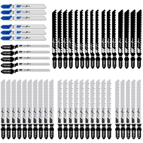 Pair Set Mit 52 Stichsägeblättern, Professionelle Metallsägeblätter Aus Kohlenstoffstahl, 10 Modelle, Ideal Für Holz, Kunststoff Und Metall