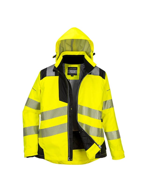 Winterparka Pw3 Für Damen Farbe: Gelb/schwarz Größe L - Portwest