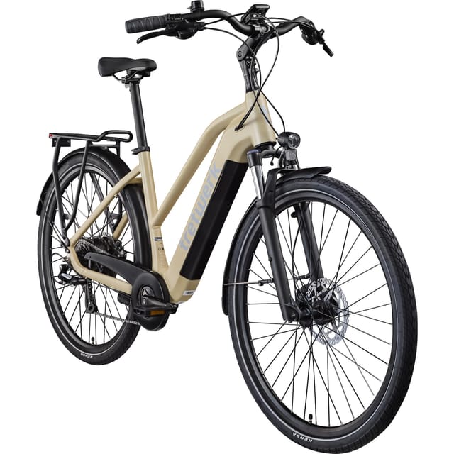 Tretwerk Onyx E Bike Damen Trekkingrad ab 155 cm Elektrofahrrad 550 Wh Pedelec Trekking Rad Fahrrad mit 8 Gang und Beleuchtung StVZO