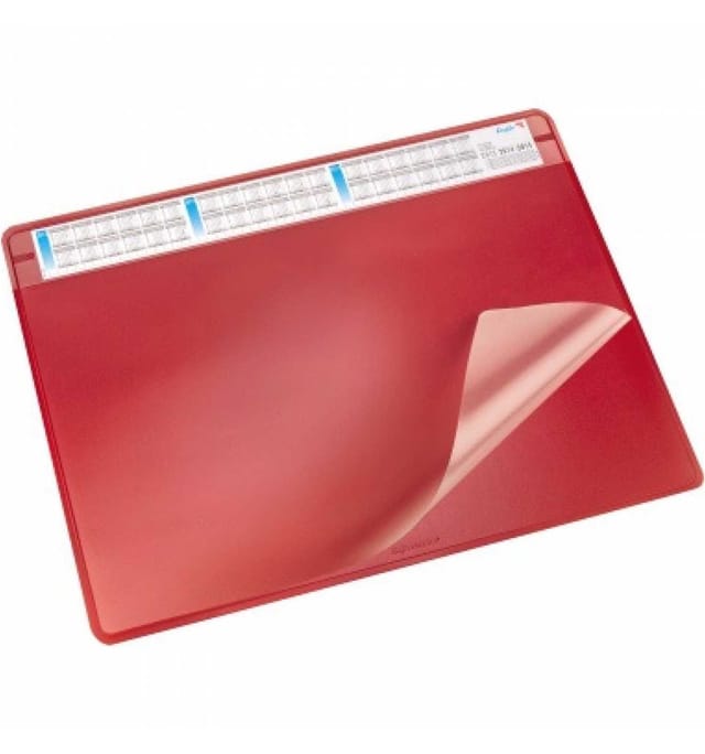 Läufer Schreibunterlage Läufer Durella Soft 65 X 50 Cm (b X H) Mit Folienauflage Kunststoff Rot