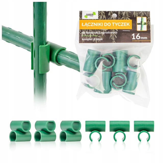 6x Winkelverbinder Für Masten Mit 16 Mm Durchmesser, 90°-verbinder, Kreuzverbinder