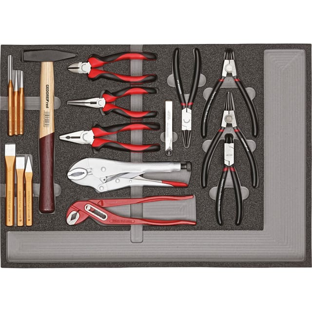 R22350001 Werkzeugsatz Zangen + Schlagwerkzeuge CT-Modul 29-teilig