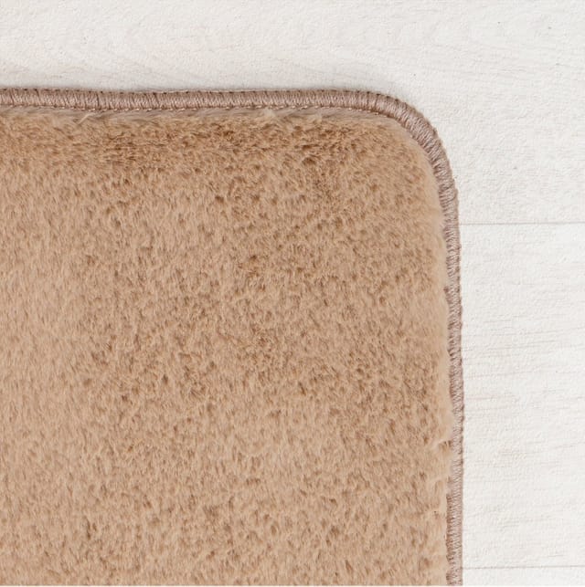 KADIMA DESIGN Teppich ISAR Wohnzimmer Waschbar Schlafzimmer Wohnzimmerteppich Esszimmer Uni, Rund, Höhe: 13 mm, Beige, 80x80 cm, Strapazierfähig Modern Esszimmerteppich Waschbar